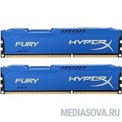 Оперативная память Kingston DDR3 DIMM 16GB (PC3-10600) 1333MHz Kit (2 x 8GB)  HX313C9FK2/16 HyperX FURY Blu Series CL9