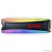  A-DATA M.2 2280 256GB XPG SPECTRIX S40G RGB,PCI-E 3x4, 3D-NAND TLC AS40G-256GT-C