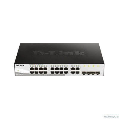  D-Link DGS-1210-20/FL1A Управляемый коммутатор 2 уровня с 16 портами 10/100/1000Base-T и 4 комбо-портами 100/1000Base-T/SFP