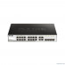  D-Link DGS-1210-20/FL1A Управляемый коммутатор 2 уровня с 16 портами 10/100/1000Base-T и 4 комбо-портами 100/1000Base-T/SFP