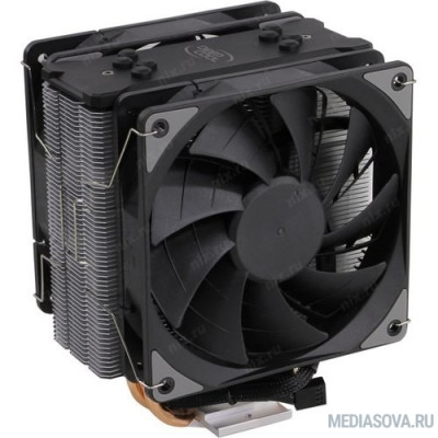  Кулер DEEPCOOL GAMMAXX 400 EX LGA1366/115X/AM4/AM3/+/AM2/+/FM2/+/FM1 (12шт/кор, TDP 180Вт, PWM, DUAL Fan 120mm, 4 тепл. трубки прямого контакта ) RET