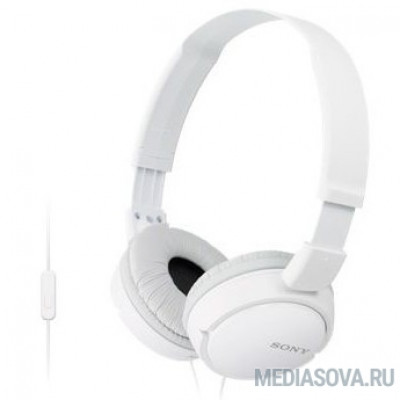 Наушники SONY MDR-ZX110APWC накладные, цвет белый