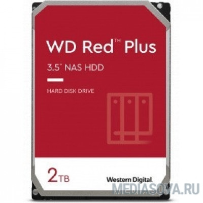 Жесткий диск 2TB WD NAS Red Plus (WD20EFZX) Serial ATA III, 5400- rpm, 256Mb, 3.5