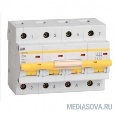  Iek MVA40-4-050-C Авт.выкл. ВА 47-100 4Р 50А 10 кА  х-ка С ИЭК