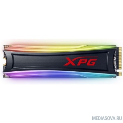  A-DATA M.2 2280 2TB XPG SPECTRIX S40G RGB AS40G-2TT-C PCIe Gen3x4 with NVMe,3D TLC, Customizable RGB lighting, Heatsink
