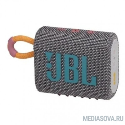  Колонка порт. JBL GO 3 серый 3W 1.0 BT (JBLGO3GRY)