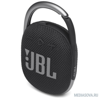  Колонка порт. JBL Clip 4 черный 5W 1.0 BT 15м 500mAh (JBLCLIP4BLK)