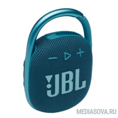  Динамик JBL Портативная акустическая система  JBL CLIP 4, синяя (JBLCLIP4BLU)