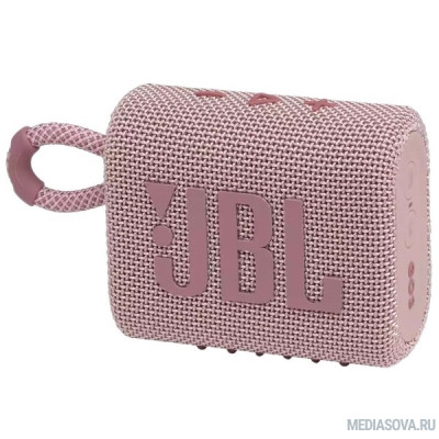  Колонка порт. JBL GO 3 розовый 4.2W 1.0 BT 10м (JBLGO3PINK)