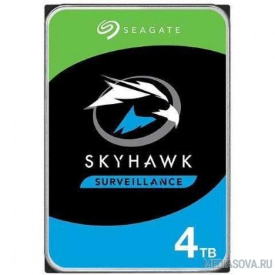 Жесткий диск 4TB Seagate Skyhawk (ST4000VX013) Serial ATA III, 5900 rpm, 256mb, для видеонаблюдения