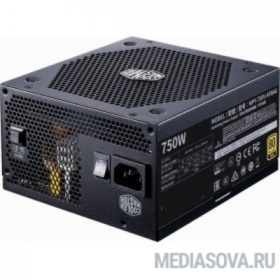 Блок питания Блок питания Cooler Master ATX 750W V Gold V2 750W 80+ gold (24+4+4pin) APFC 120mm fan 8xSATA RTL