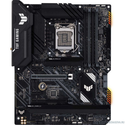 Материнская плата Материнская плата Asus TUF GAMING H570-PRO WIFI Soc-1200 Intel H570 4xDDR4 ATX AC`97 8ch(7.1) 2.5Gg RAID+HDMI+DP