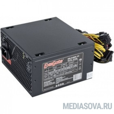 Блок питания Exegate EX221638RUS-S Блок питания 500W Exegate 500NPXE(+PFC), ATX, black, 12cm fan, 24p+4p, 6/8p PCI-E, 4*SATA,3*IDE, FDD + кабель 220V с защитой от выдергивания