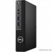 ПК Dell Optiplex 3080 [3080-9889] Micro i3 10105T (3)/8Gb/SSD256Gb/UHDG 630/Windows 10 Professional/GbitEth/WiFi/BT/клавиатура/мышь/черный