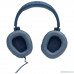  Наушники с микрофоном JBL Quantum 100 синий 1.2м мониторные оголовье (JBLQUANTUM100BLU)