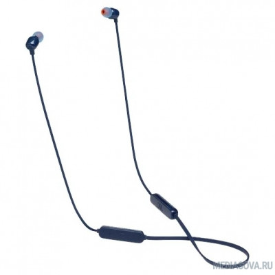  Наушники JBL Беспроводная гарнитура  JBL T115BT, синяя [JBLT115BTBLU]