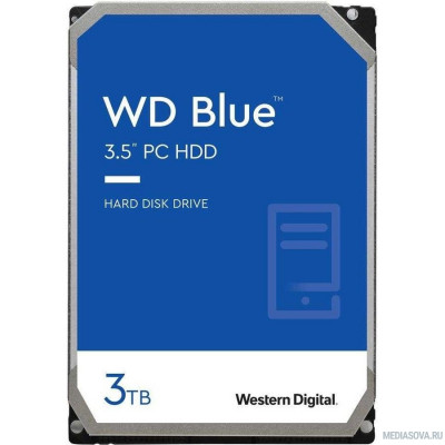 Жесткий диск 3TB WD Blue (WD30EZAZ) Serial ATA III, 5400 rpm, 256Mb buffer