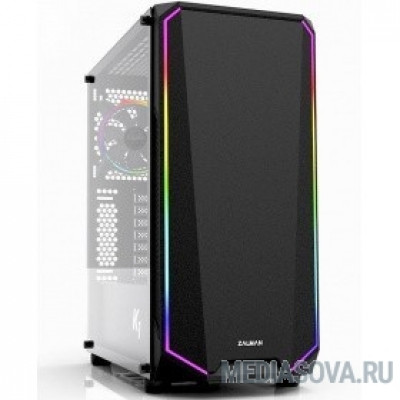  MidiTower Zalman K1 (K1REV.B) Black без БП   боковое окно, ATX 
