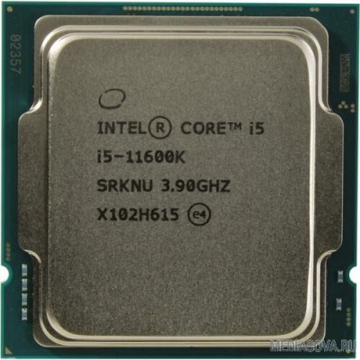  Процессор CPU Intel Core i5-11600K Rocket Lake BOX 3.9GHz, 12MB, LGA1200