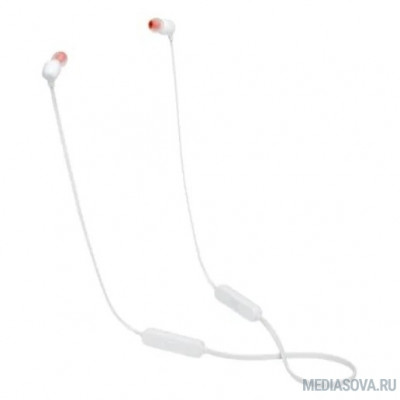  Наушники JBL Беспроводная гарнитура  JBL T115BT, белая