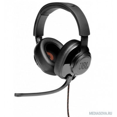  Наушники с микрофоном JBL Quantum 200 черный 1.2м мониторные оголовье (JBLQUANTUM200BLK)