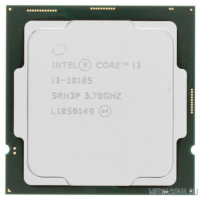  Процессор CPU Intel Core i3-10105 BOX 3.7GHz, 6MB, LGA1200