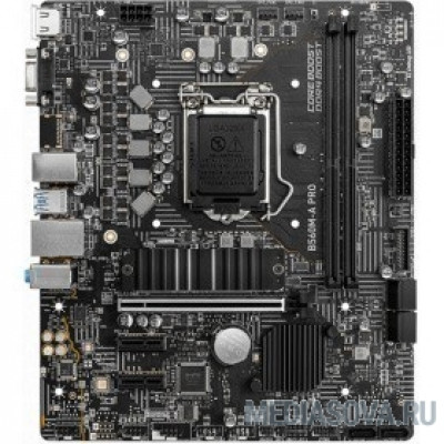 Материнская плата Материнская плата MSI B560M-A PRO Soc-1200 Intel B560 2xDDR4 mATX AC`97 8ch(7.1) 2.5Gg+VGA+HDMI