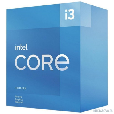  Процессор CPU Intel Core i3-10105F BOX 3.7GHz, 6MB, LGA1200