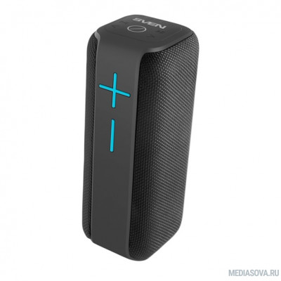 SVEN PS-205, черный, акустическая система 2.0, мощность 2x6 Вт (RMS), Waterproof (IPx6), TWS, Bluetooth, FM, USB, microSD, встроенный аккумулятор