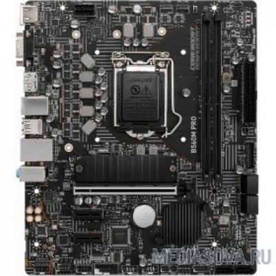 Материнская плата MSI  B560M PRO (B560 S1200 MATX) Soc-1200 Intel B560 2xDDR4 mATX AC`97 8ch(7.1) 2.5Gg+VGA+HDMI+DP