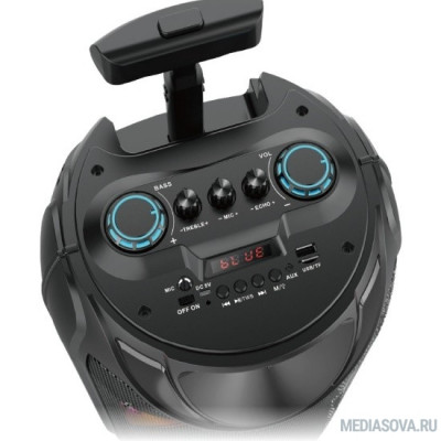  Ginzzu GM-223 (V5.0), 40Вт, 150Гц- 18кГц, USB-flash, microSD-card, FM-радио, пульт ДУ,  батарея 3,6В/3600мАч, эквалайзер