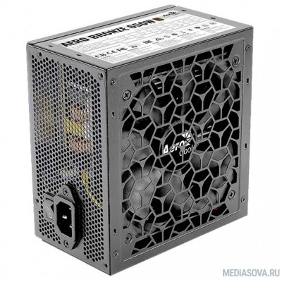 Блок питания Блок питания Aerocool ATX 650W AERO BRONZE 80+ bronze (24+4+4pin) APFC 120mm fan 6xSATA RTL