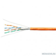Exegate EX289279RUS Кабель ExeGate FUTP4-C6-CU-S23-IN-LSZH-OR-305 FTP 4 пары кат.6 медь, 23AWG, экран, бухта 305м, оранжевый, LSZH