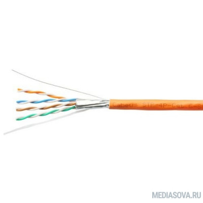  Exegate EX289279RUS Кабель ExeGate FUTP4-C6-CU-S23-IN-LSZH-OR-305 FTP 4 пары кат.6 медь, 23AWG, экран, бухта 305м, оранжевый, LSZH