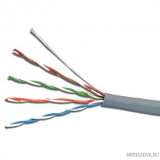 Exegate EX289281RUS Кабель ExeGate UTP4-C5e-CU-S25-IN-LSZH-GR-305 UTP 4 пары кат.5e медь, 25AWG, LSZH, бухта 305м, серый