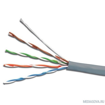  Exegate EX289281RUS Кабель ExeGate UTP4-C5e-CU-S25-IN-LSZH-GR-305 UTP 4 пары кат.5e медь, 25AWG, LSZH, бухта 305м, серый