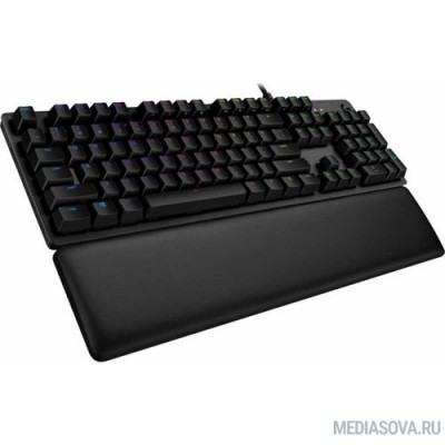  920-009329 Logitech Клавиатура G513 Tactile (GX Brown switches) механическая черный USB Multimedia for gamer LED (подставка для запястий)