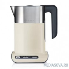BOSCH TWK8617P Чайник электрический  1.5л. 2400Вт бежевый/серебристый (корпус: нержавеющая сталь)