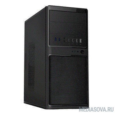  PowerCool Корпус S6012-2U3C-500W (Midi Tower, Черн., БП500Вт., 2*USB3.0, 2*USB2.0, 1*USB TypeC)