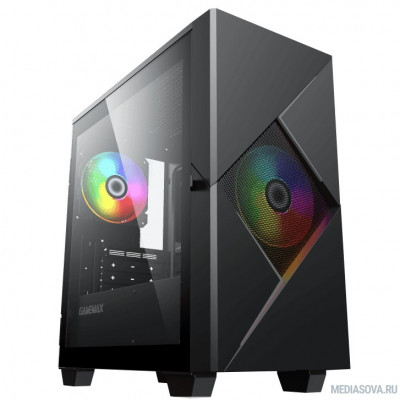  GameMax Корпус Cyclops BG без БП (Midi Tower, ATX, Черно-серый., 1*USB2.0 + 1*USB3.0, 2*120мм)