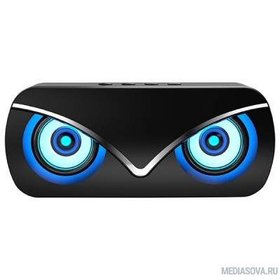  QUMO Hawk (ВТ 0051), BT5.0, 10Вт, FM, MicroSD, USB, AUX, подсветка, 1500мА-ч