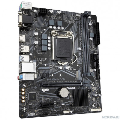 Материнская плата Gigabyte H410M H V3 rev 1.1  RTL LGA 1200, Intel H510, mATX
