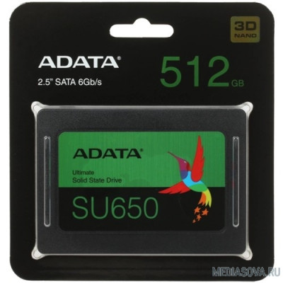  A-DATA SSD 512GB SU650 ASU650SS-512GT-R SATA3.0