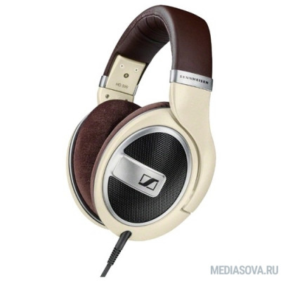  SENNHEISER HD 599 накладные открытые 12-38000Гц съемный 3м, 6.3мм адаптер 3.5мм+ съемный 1,2м 3.5мм, 108дБ, 50Ом, слоновая кость