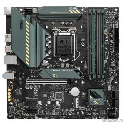 Материнская плата Материнская плата MSI MAG B560M BAZOOKA Soc-1200 Intel B560 4xDDR4 mATX AC`97 8ch(7.1) 2.5Gg+HDMI+DP