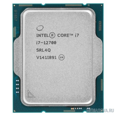  Процессор CPU Intel Core i7-12700 Alder Lake OEM 2.1 ГГц/ 4.8 ГГц в режиме Turbo, 25MB, Intel UHD Graphics 770, LGA1700