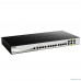  D-Link DXS-1210-16TC/A3A PROJ Настраиваемый коммутатор SmartPro уровня 2+ с 12 портами 10GBase-T, 2 портами 10GBase-X SFP+ и 2 комбо?портами 10GBase-T/SFP+