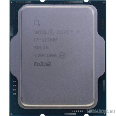  Процессор CPU Intel Core i7-12700F Alder Lake OEM 2.1 ГГц/ 4.8 ГГц в режиме Turbo, 25MB, LGA1700