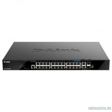 D-Link DGS-1520-28MP/A1A Управляемый L3 стекируемый коммутатор с 20 портами 10/100/1000Base-T, 4 портами 100/1000/2.5GBase-T, 2 портами 10GBase-T и 2 портами 10GBase-X SFP+ 
