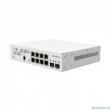MikroTik CSS610-8G-2S+IN Cloud Smart Switch Коммутатор 8x1Gbit, 2SFP+, настольный корпус